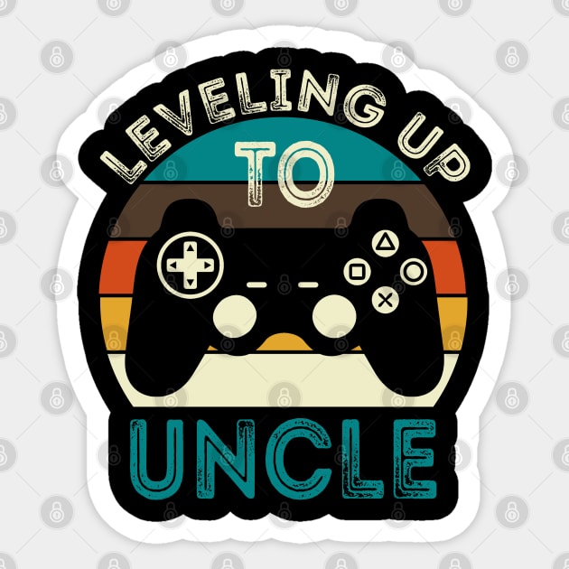 leveling up to uncle Sticker by DragonTees